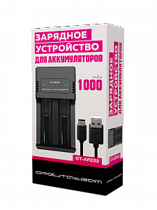 Зарядное устройство для аккумуляторов 18650 на 2 слота Орбита OT-APZ02